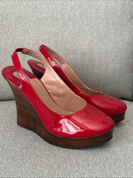 Shoes - Red Wedge Heels